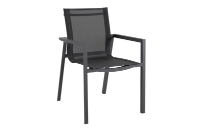 Brafab Delia Stapelstol Antracit/Textilene