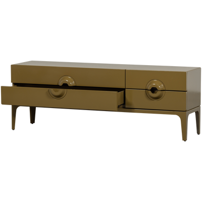 WOOOD MERGE TV-bänk i Eucalyptus-trä, honung