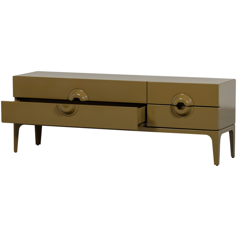 WOOOD MERGE TV-bänk i Eucalyptus-trä, honung