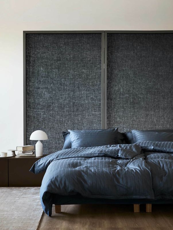 Høie Milano påslakanset blå 150x210 cm 2 delar