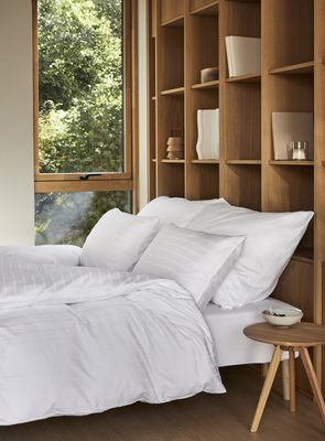 Høie Milano påslakanset vit 220x220 cm 3 delar