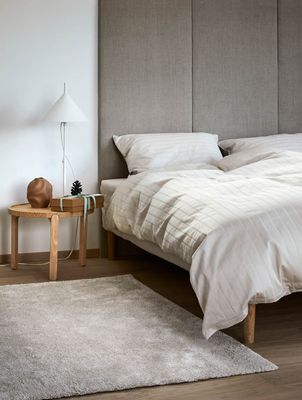 Høie Milano påslakanset ljus beige 150x210 cm 2 delar
