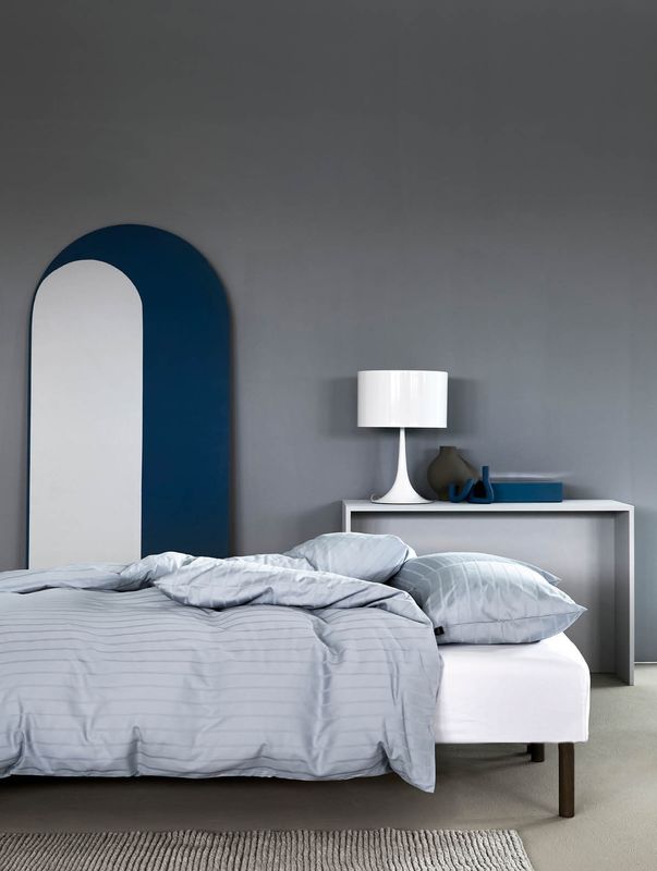 Høie Milano påslakanset dämpad blå 150x210 cm 2 delar