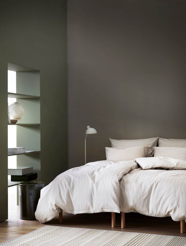 Høie Milano påslakanset ljus beige 150x210 cm 2 delar