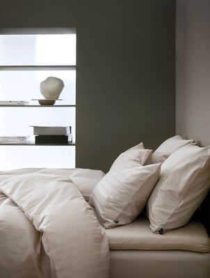 Høie Milano påslakanset ljus beige 150x210 cm 2 delar