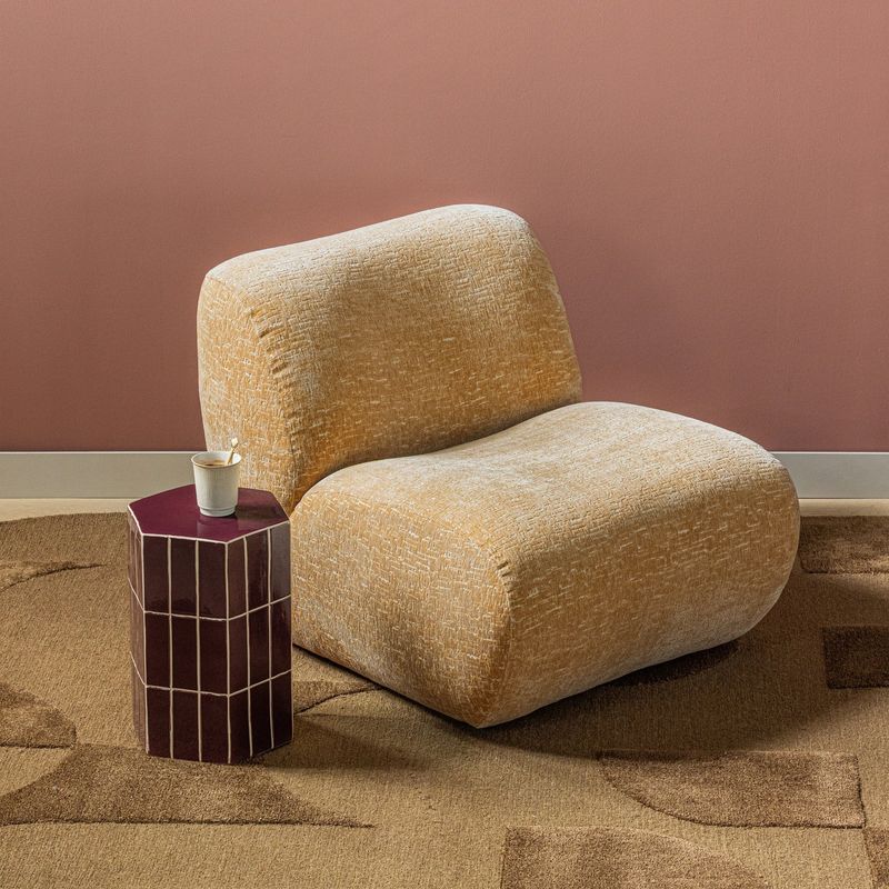 WOOOD PLU Dekorativt Sidobord i Keramik, Lila