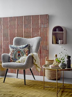 Bloomingville Perry loungestol, natur, polyester