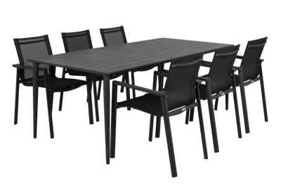 Brafab Delia Stapelstol Antracit/Textilene