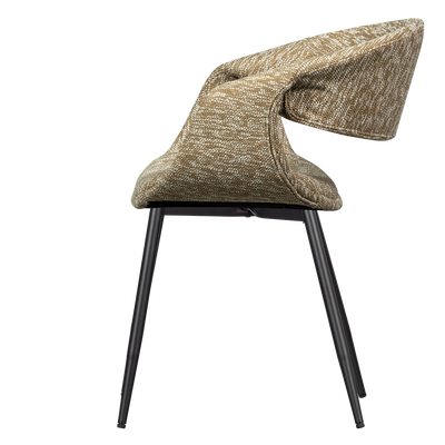 WOOOD Yossi Matstol Sand med Svart Metallben 2 st