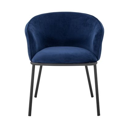 Bloomingville Cortone Matstol, Blå, Återvunnen polyester, L60xH76xW63 cm