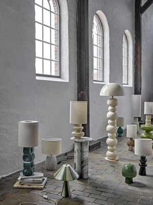 Bloomingville Sergio Bordslampa, Flerfärgad, Stengods, Ø21xH55 cm