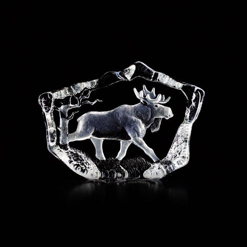 Målerås Älg Kristallblock