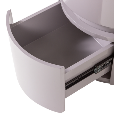 WOOOD Lunex Byrå/Nattduksbord Högblank Ljusgrå