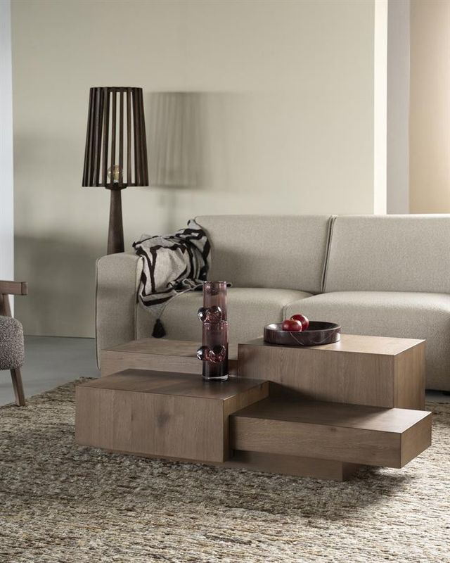 Eleonora Soffbord Quinten Rektangulär - Brun