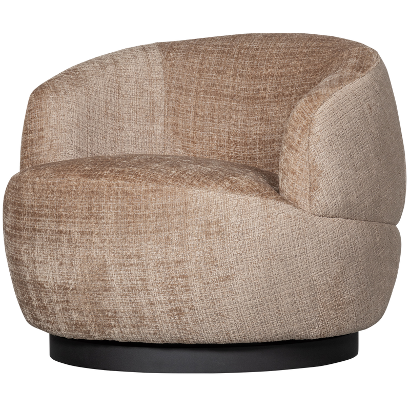 WOOOD Woolly Snurrfåtölj Chenille Sand