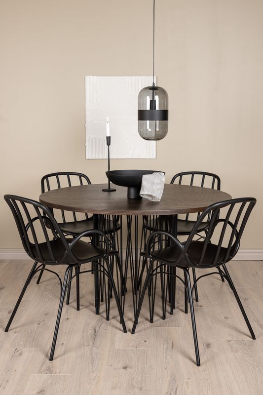 Venture Home Matgrupp Stone med Dyrön Stolar