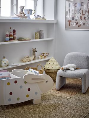 Bloomingville Villja Bokstöd, Vit, FSC® 100%, MDF