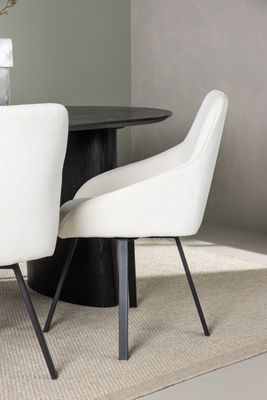 Venture Home Matgrupp Isolde med stolarna Rosie