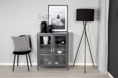 Venture Home Acero Förvaringsskåp i Stål och Glas