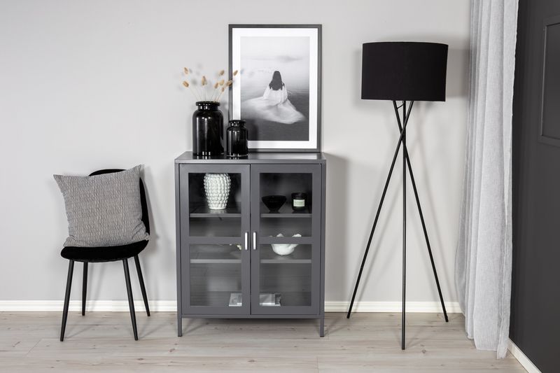 Venture Home Acero Förvaringsskåp i Stål och Glas