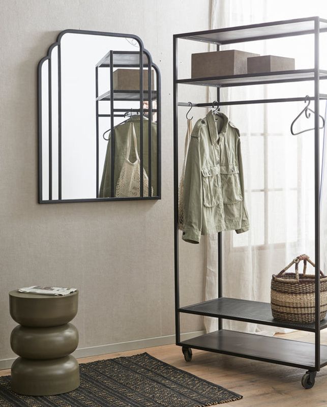 Nordal ALTA järn garderobsställ, svart