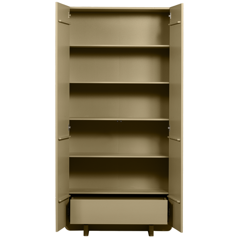 WOOOD BASU Förvaringsskåp i Mossgrön Furu [FSC]