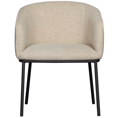 WOOOD Leon Matstol i Boucle Naturmelange