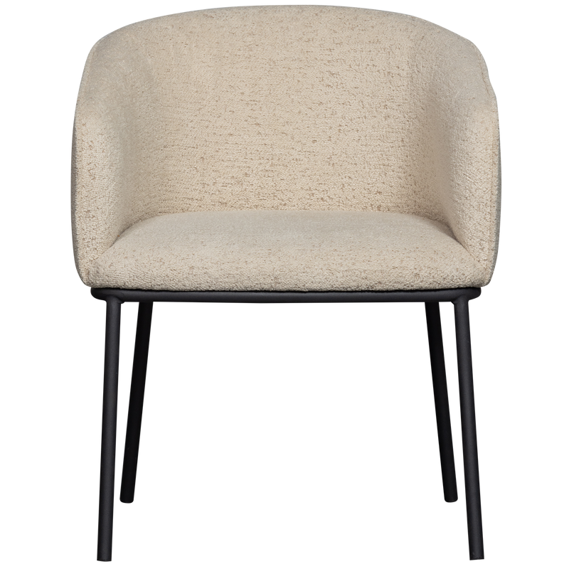 WOOOD Leon Matstol i Boucle Naturmelange