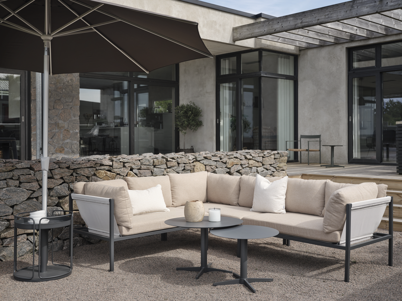 Brafab Allie Hörnsoffa Barley/Anthracite