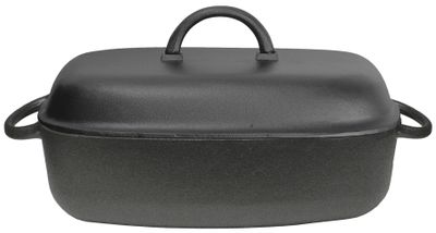 Ronneby Bruk, Oval Stekgryta Gjutjärn 4,5L – Med Gjutjärnslock
