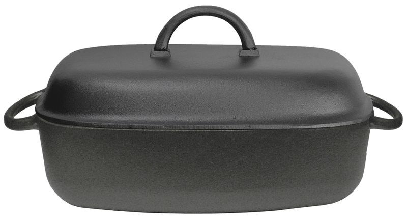 Ronneby Bruk, Oval Stekgryta Gjutjärn 4,5L – Med Gjutjärnslock
