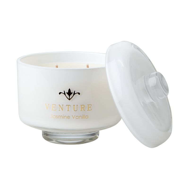Affari of Sweden VENTURE Doftljus Jasmine vanilla, Vit