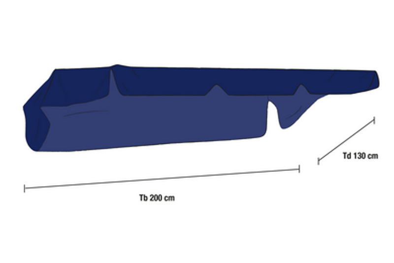 Brafab Olbia Hammocktak Blått