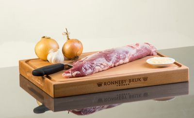 Ronneby Bruk - Skärbräda i Oljad Bok 38x52x4 cm Köttsaft ränna