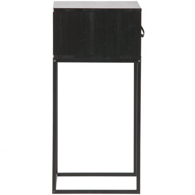 WOOOD Zola Nattduksbord med Låda Svart