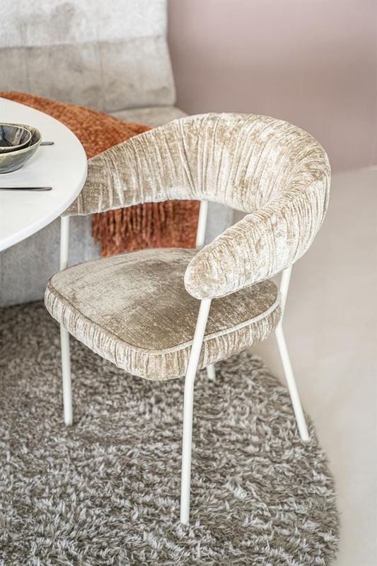 Eleonora Stol Lizzy - Taupe Femme Mullvad