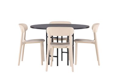 Venture Home Matgrupp Copenhagen med 4 st Åstol Matstolar