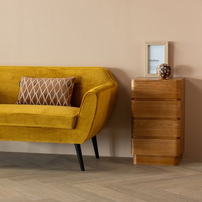 WOOOD Fejo byrå med 4 lådor i brun MDF