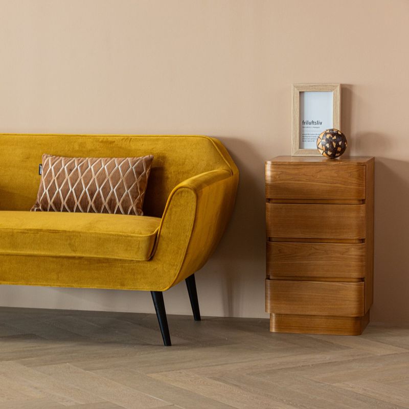 WOOOD Fejo byrå med 4 lådor i brun MDF