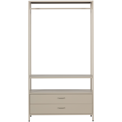 WOOOD Ferris Öppen Klädskåp 100 cm Metall Sand