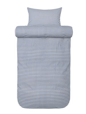 Høie Noah påslakanset denimblå 150x210 cm 2 delar