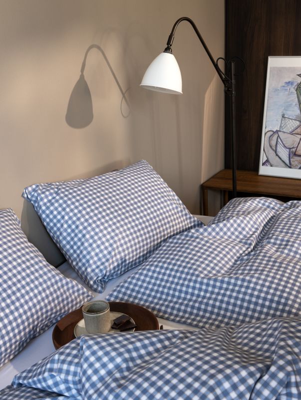 Høie Noah påslakanset denimblå 150x210 cm 2 delar