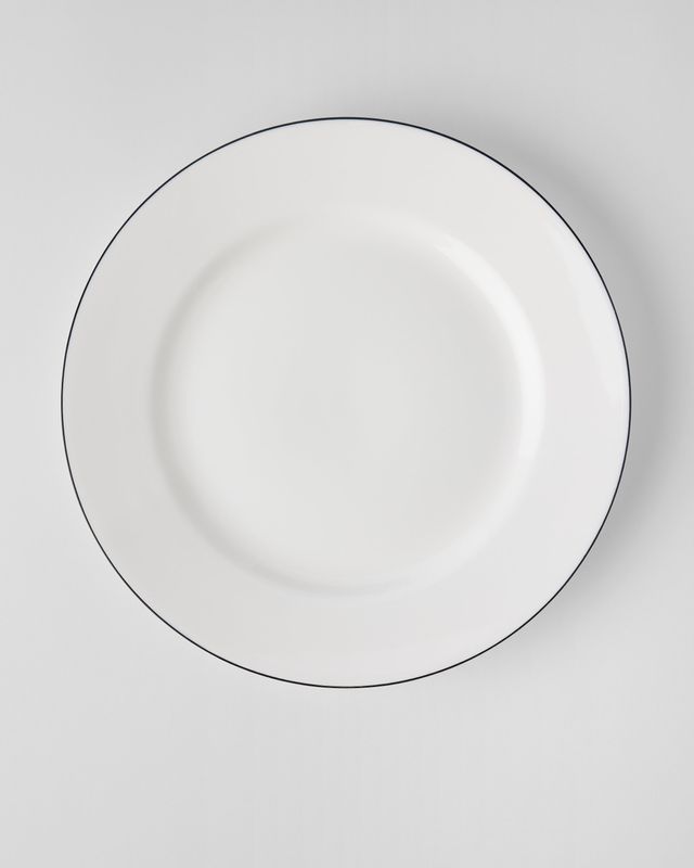 Gustavsbergs Porslinsfabrik Natur Snövit tallrik 28 cm med bräm
