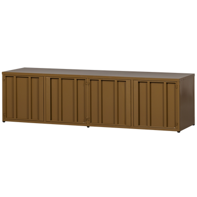 WOOOD LEVEL TV-bänk i Metall, Honungsgul 44x160 cm