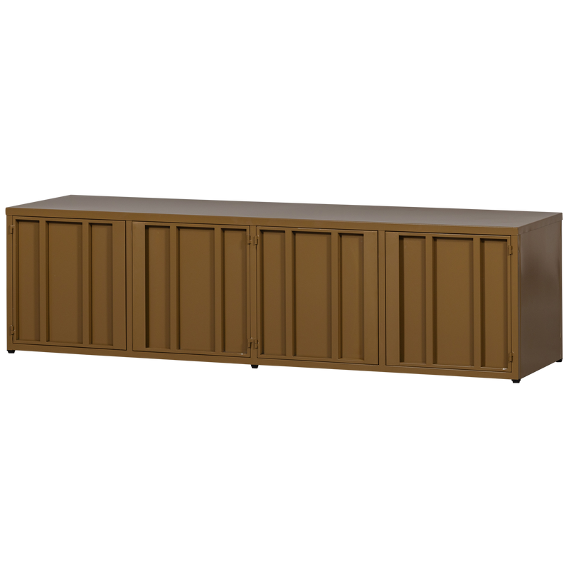 WOOOD LEVEL TV-bänk i Metall, Honungsgul 44x160 cm