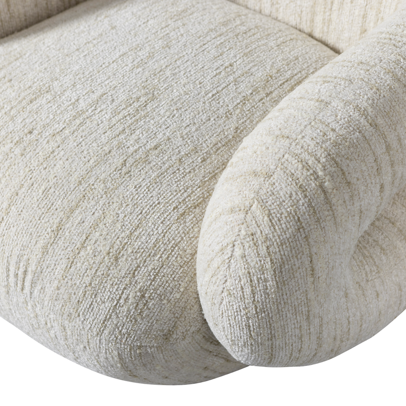 WOOOD Folke Fåtölj i Chenille Natural Melange