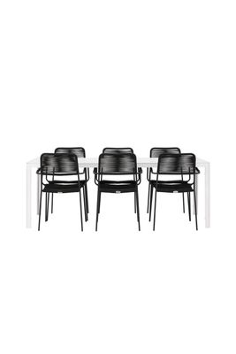 Venture Home Break Rektangulär Matgrupp med Lindos Stolar