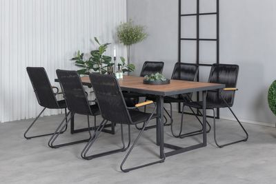 Venture Home Khung, Bois Matgrupp Svart Natur