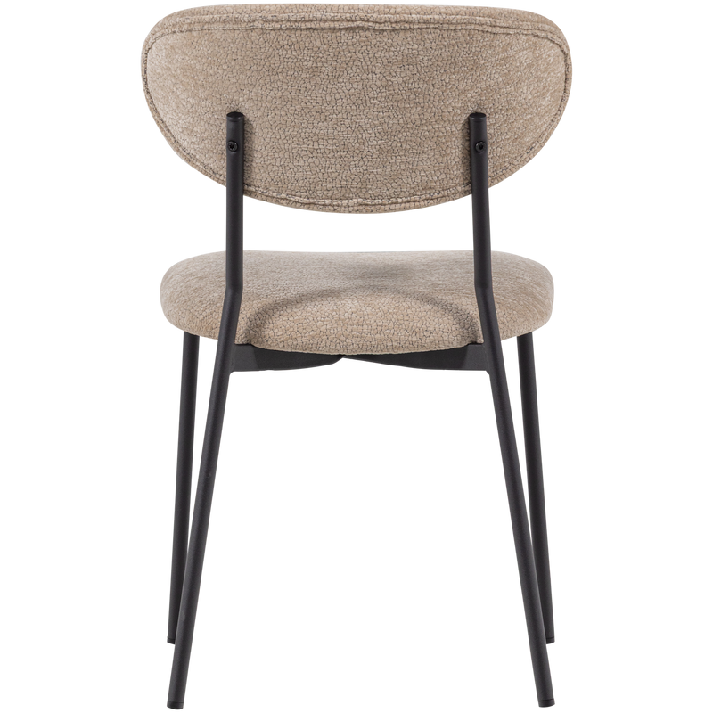 WOOOD Kjeld Matstol i Chenilletyg Natur 2 st