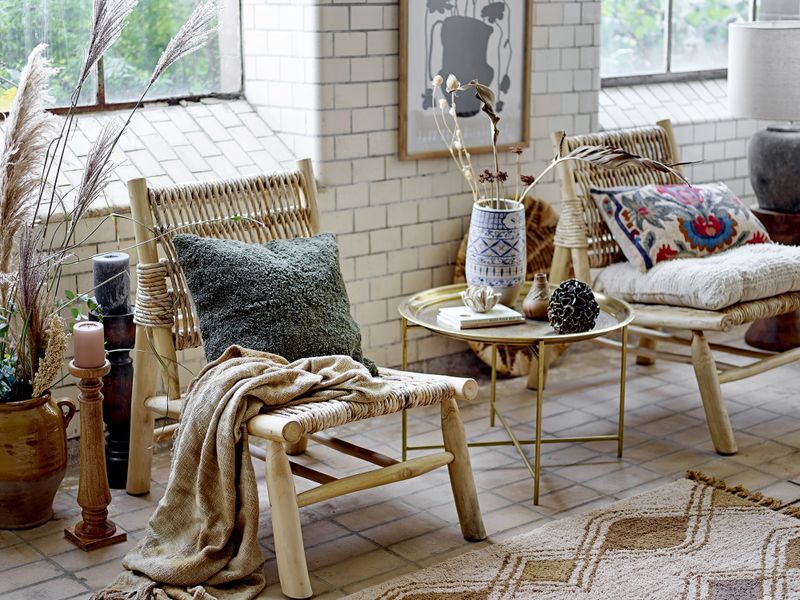 Bloomingville Ruthy Fåtölj, Natur, Teak, L57xH84xW81 cm